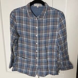 Double Cloth Gauze button down shirt